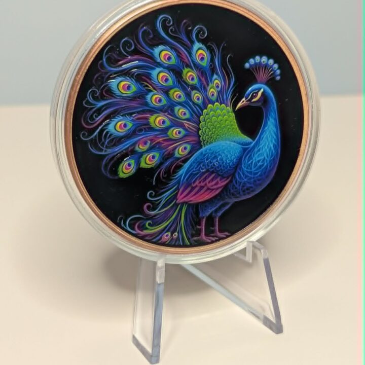 Colourized Peacock