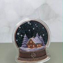 Winter Snow Globe front view