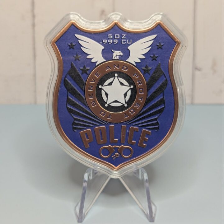 Back The Blue Police Badge