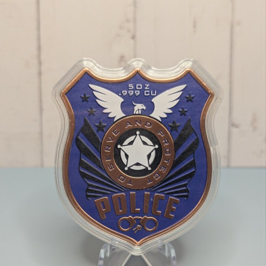 Back The Blue Police Badge